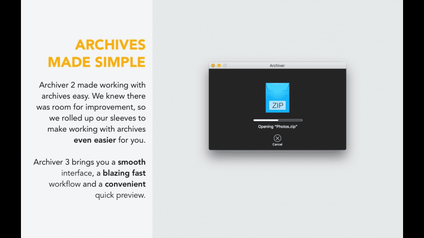 Archiver for mac